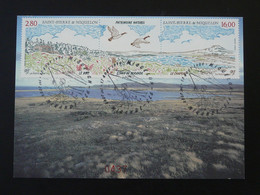 Carte Maximum Card Patrimoine Naturel étang De La Mirande Saint Pierre Et Miquelon 1994 - Cartes-maximum