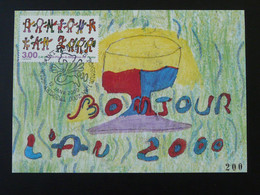 Carte Maximum Card Bonjour L'an 2000 Saint-Pierre Et Miquelon - Cartes-maximum