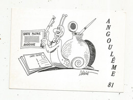 Cp, Bourses & Salons De Collections, 1 Er Salon De La Carte Postale Ancienne , Vierge ,Angoulême , 1981 - Bourses & Salons De Collections