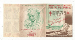 JC , Carnet De 10 Timbres , Comité National De Défense Contre La Tuberculeuse , 20 E Campagne Nationale , 1950 - Antitubercolosi