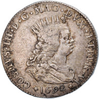 Monnaie, États Italiens, LIVORNO, Cosimo III, Tollero, 1692, Florence, TTB - Tuscan