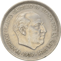Monnaie, Espagne, Caudillo And Regent, 50 Pesetas, 1958, TTB, Copper-nickel - 50 Pesetas