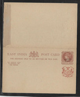 Inde Anglaise - Entiers Postaux - Altri & Non Classificati