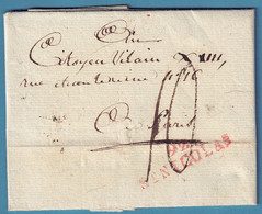 L An 7 Marque 92/ST NICOLAS En Rge + "10" Pour Paris - 1794-1814 (French Period)