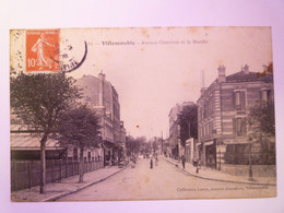 GP 2021 - 162  VILLEMONBLE  (93)  :  Avenue Outrebon Et Le Marché  1909    XXX - Villemomble