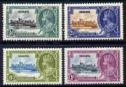 Malta 1935 KG5 Silver Jubilee Set Of 4 Mounted Mint, SG 21-13 - Malta
