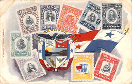 Timbres - Panama 1906, Carte Philatélique - Postzegels (afbeeldingen)