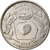 Monnaie, États-Unis, Quarter, 1999, U.S. Mint, Philadelphie, TTB, Copper-Nickel - Georgien