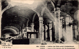 IPER - YPRES - Intérieur Des Halles Aprés Le Bombardement - Ieper