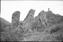 PN 014 - PUY DE DOME - SAINT NECTAIRE - Rochers Les Trois Frères - Plaque Photo Originale - Plaques De Verre