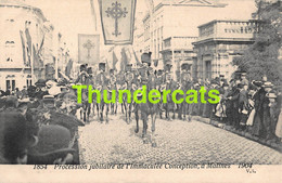 CPA MECHELEN MALINES PROCESSION JUBILAIRE DE L'IMACULEE CONCEPTION 1854 1904 - Malines