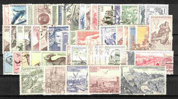 Tchécoslovaquie 1955 Mi 890-948+Bl.16 A+B (Yv 790-838+BF 19+19a+PA 40-4), Obliteré, L'année Complete - Annate Complete