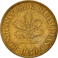 Monnaie, République Fédérale Allemande, 10 Pfennig, 1950, Karlsruhe, TB+ - 10 Pfennig