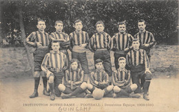 CPA 22 GUINGAMP INSTITUTION NOTRE DAME FOOTBALL DEUXIEME EQUIPE 1909 1910 - Guingamp