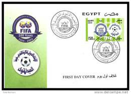 Egypt - 2004 - FDC - ( FIFA - ( F'ed'eration Internationale De Football Association ), Cent. ) - Cartas & Documentos