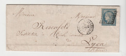 Ht RHIN: RIBEAUVILLE + CàD 15 / Yv N° 4 / LSC De 1850 Pour Lyon, Ind 14 - 1849-1876: Classic Period