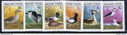 HUNGARY 1980 Waterfowl  MNH /**.  Michel 3451-56 - Unused Stamps