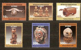 Congo 2002 OBCn° 2099-2104 *** MNH Cote 13,00 Euro Masques Maskers - Mint/hinged