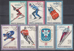 ROMANIA 2620-2626,used - Winter 1968: Grenoble