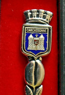 Cuillère De Collection, Blason Carcassonne (avec écrin). - Löffel