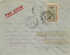 28-29Oct. 1936 - Tananarive-Tananarive - Vol Circulaire  Eq. Assolant  - Saulgrain N° 133 - Cartas & Documentos