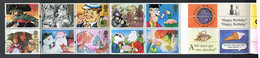 Great Britain 1993. "Greetings" 10 Stamps In Folder - Complete W Greetings Labels -  (MINT) - Carné