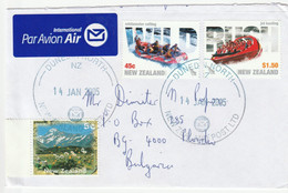 New Zealand 2005 Cover To Bulgaria - Briefe U. Dokumente