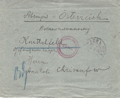1915- Enveloppe De RUSSIE Pour Un P G Russe à Knittelfeld ( Autriche )  Censure - WW I