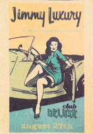 ► Carte Repro US En Carton - Jimmy Luxury & The Tommy Rome Orchestra - Electro Swing - Femme Pin-Up 1950's - - Pin-Ups