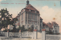 6188) WEISSENFELS A. SAALE- Kgl. LEHRERSEMINAR - Tolle HAUS Details Und Eingang Mit Zaun 1912 !! - Weissenfels