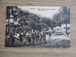 89 SAINT BRIS COLONIE SCOLAIRE DE MONTREUIL SOUS BOIS JEUX DANS LE PARC ENFANTS CACHET DOS - Saint Bris Le Vineux