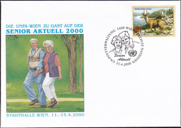 UNO WIEN 2000 Die UNPA Zu Gast Auf Der Senior Aktuell 2000 Brief - Storia Postale