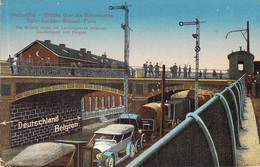 Herbesthal Trennungsbahnhof Brücke über Die Bahnstrecke Feldpost 1916 - Lontzen