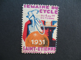 Vignette  1931 Semaine Du Cycle Saint-Etienne Vélodrome D'hiver - Deportes