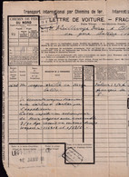 DDZ 288 --  Document De Transport Français - 2 Cachets DOUANE ADINKERKE S/Timbres Fiscaux , Gare Dito 1928 - Documentos