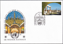 UNO WIEN 2002 Die UNPA Zu Gast Auf Der Weihnachtsphila Wien Brief - Storia Postale