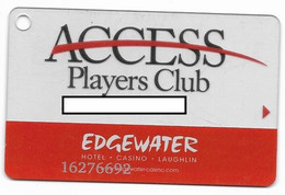 Edgewater Casino, Laughlin, NV, U.S.A., Older Used Slot Or Player's Card,  # Edgewater-3 - Casino Cards