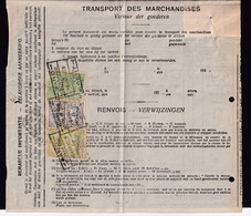 DDZ 291 - Document De Transport -  Cachets GAND DOUANE 1928 S/Timbres Fiscaux , Gare De ROESELARE - Documents