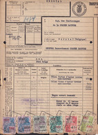DDZ 297 - Document De Transport Luxembourg - Cachets DOUANE STOCKEM HEINSCH 1949 S/Timbres Fiscaux + Gare Dito - Documents