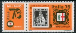 HUNGARY 1976 ITALIA Stamp Exhibition  MNH / **.  Michel 3143 - Nuevos