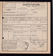 DDZ 298 - Déclaration En Douane - Cachet DOUANE WUUSTWEZEL 1956 - Carrières Et Marbres Dejaiffe à MAZY - Documents