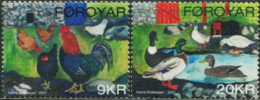 FAROE ISLANDS 2007 Domestic Birds Ducks Chickens Roosters Cocks Animals Fauna MNH - Other