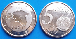 Eurocoins Estonia 5 Cents 2011 UNC - Estonia