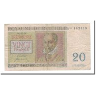 Billet, Belgique, 20 Francs, 1950, 1950-07-01, KM:132a, TB - Other & Unclassified