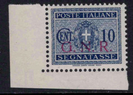 Italy - 1944 R.S.I. - Tax N.48 (Verona) - Cat. 125 Euro - Gomma Integra - MNH** Angolo Di Foglio - Strafport