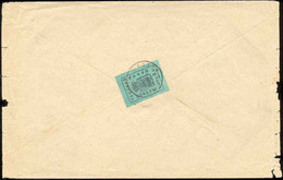 RUSSIA (ZEMSTVO OF SHATSK) (1898) Beehive. Bees. 3 Kopecks, Black On Aqua Green, Churchin No 19, Rouletted, On Cover - Zemstvos