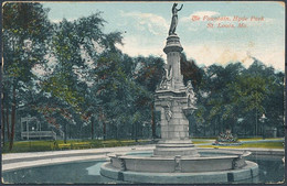 The Fountain, Hyde Park, St. Louis, Mo. - Posted 1911 - St Louis – Missouri