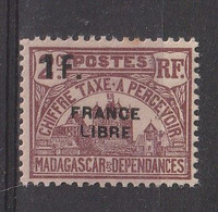 MADAGASCAR FRANCE LIBRE TAXE YT 29  Neuf ** - Timbres-taxe