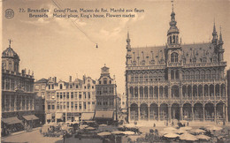 BRUXELLES - Grand'Place.  Maison Du Roi.  Marché Aux Fleurs. - Markets