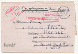 KRIEGSGEFANGENENPOST - Postkarte Depuis Le Stalag VIIIC - Censeur 58 - 1941 - Cachet De Buraliste Ille Et Vilaine - WW II